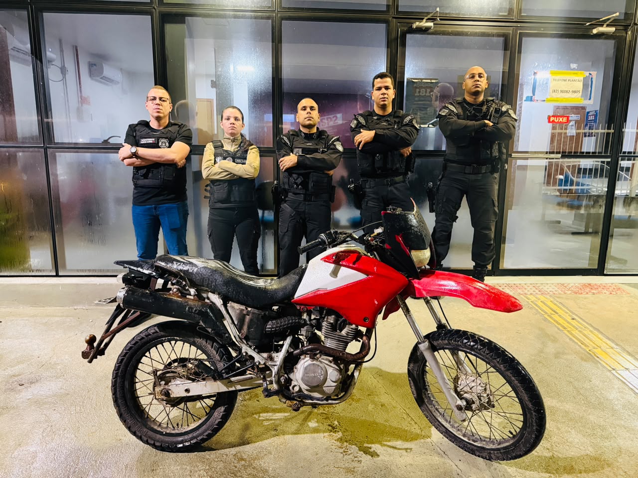 Moto com registro de roubo/furto é recuperada pelo PELOPES com apoio da SMTT